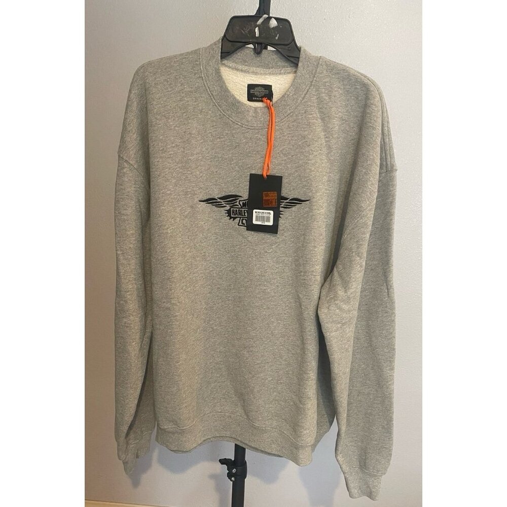 HARLEY DAVISON SILVER WING SWEATSHIRT